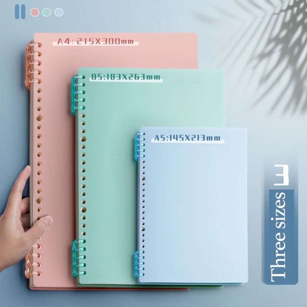 4Pcs PP Loose-leaf Book Cover  - Binder A4 Lever recension och pris