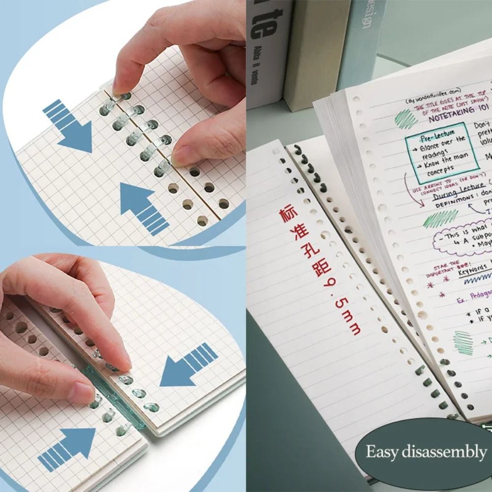 4Pcs PP Loose-leaf Book Cover  - Binder A4 Lever recension och pris