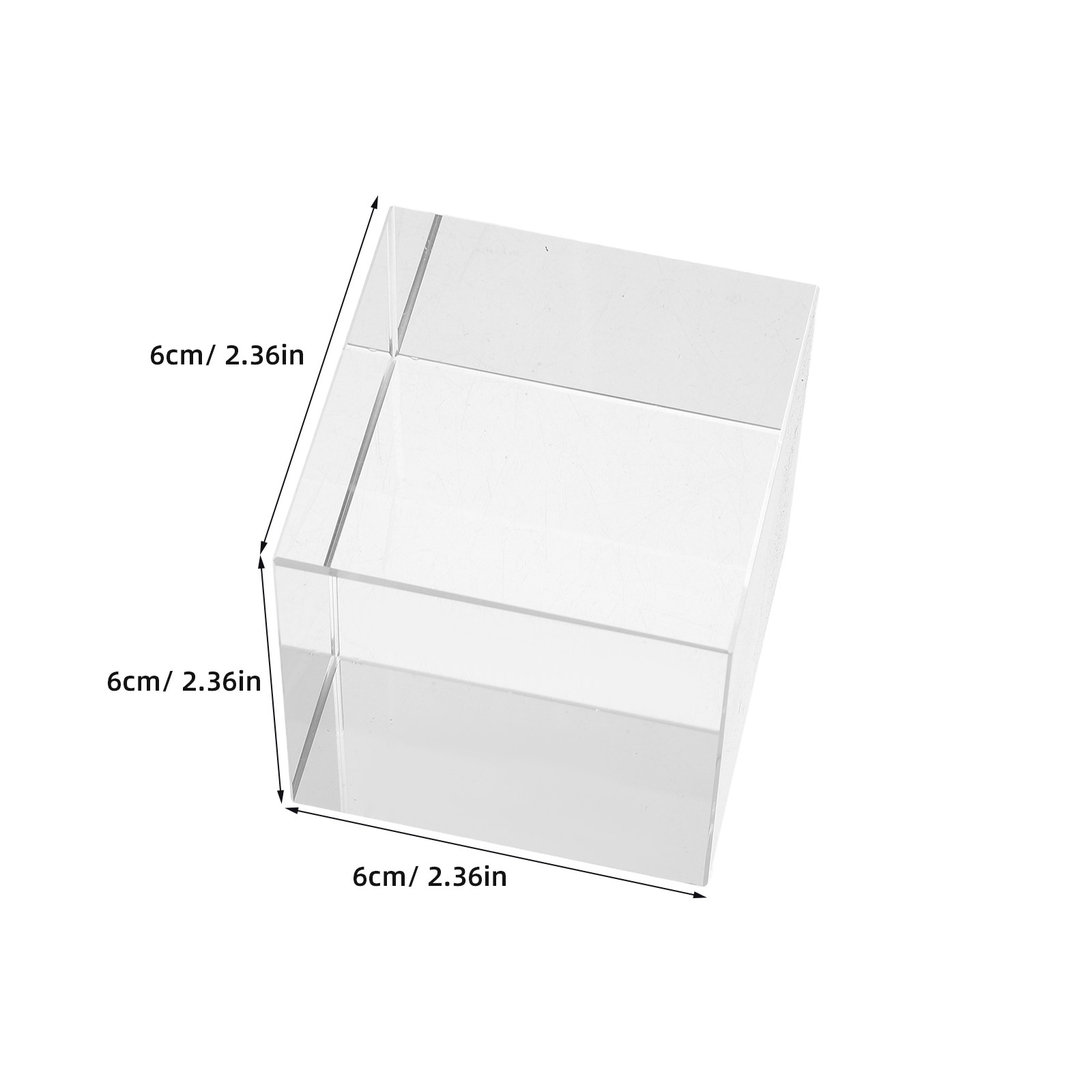 Clear Square Crystal Paperweig - Book Weight Glass recension och pris