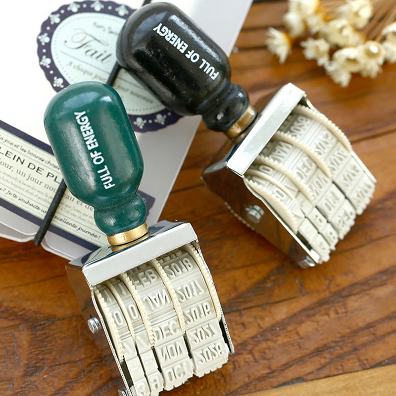 1pc Vintage date postmark stam - Rubber Date Stamp recension och pris