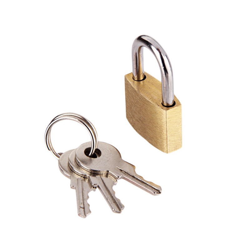 Solid Brass Padlock with 3 Key - Letter Opener Brass recension och pris