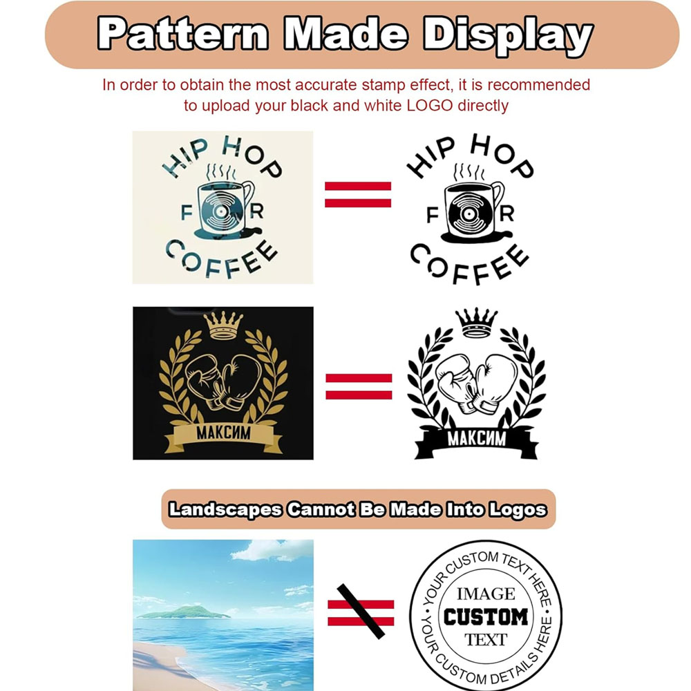 Personalized LOGO Self Inking  - Rubber Date Stamp recension och pris