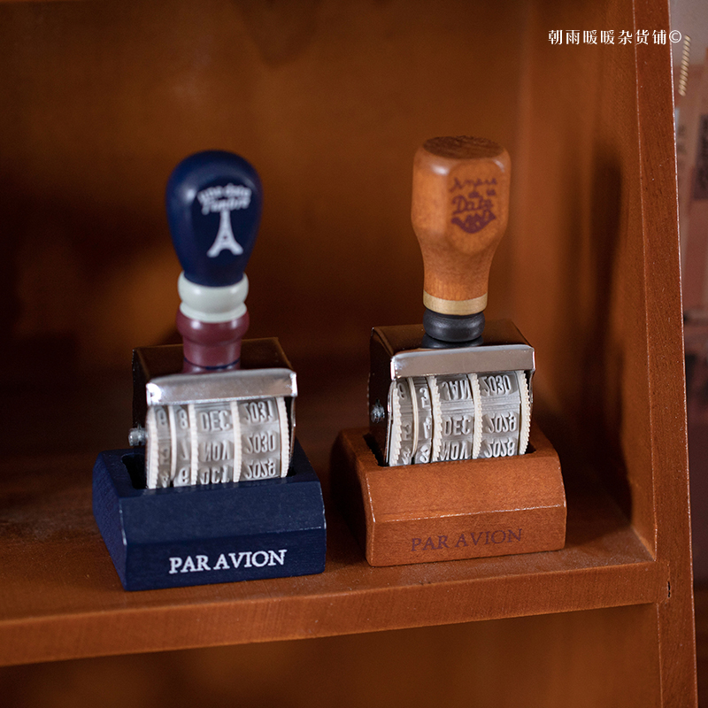 Chaoyu Retro Wooden Date Stamp - Rubber Date Stamp recension och pris