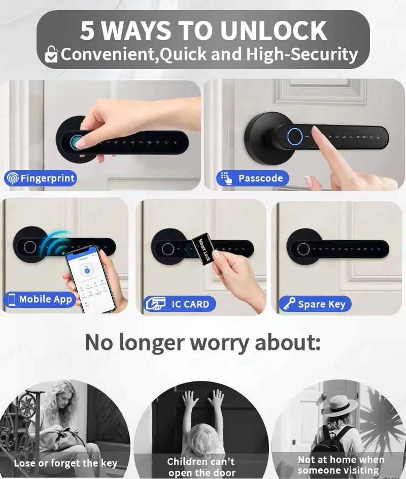 TTLock Smart Digital Door Lock - Letter Opener Brass recension och pris