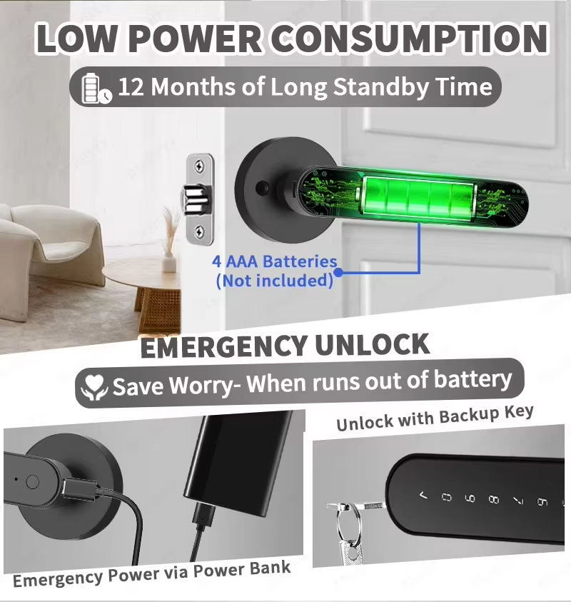TTLock Smart Digital Door Lock - Letter Opener Brass recension och pris
