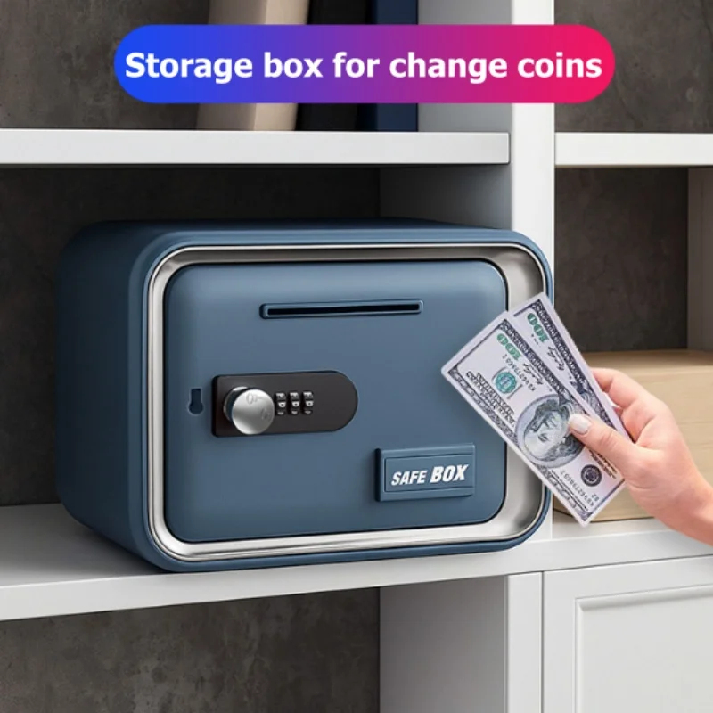 24x18x15cm Safe Box with Key L - Card Index Box recension och pris